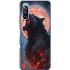 iSecrets - Genomskinligt Skal kompatibel med Sony Xperia 10 III Lite med Ylande varg