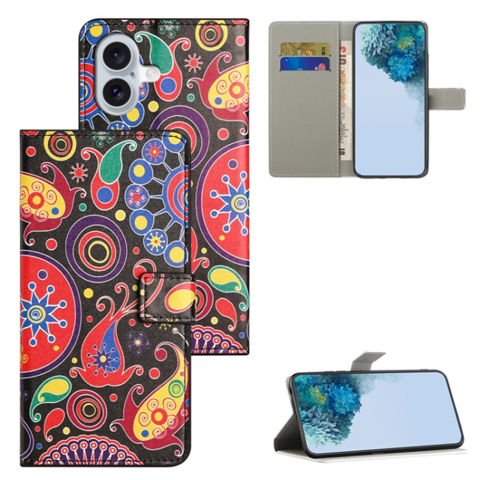 A-One Brand - iPhone 17 Plånboksfodral Pattern Print - Maneter