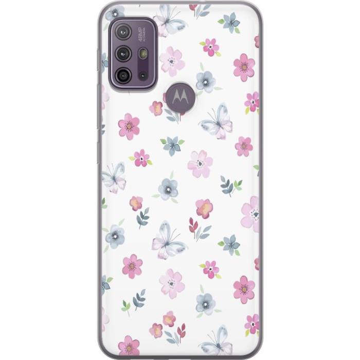 iSecrets - Mobilskal till Motorola Moto G10 med Blommor och fjärillar