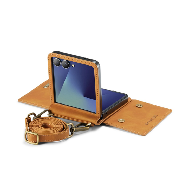 DG.MING - DG.MING Galaxy Z Flip 7 Mobilskal Detachable M2 - Brun