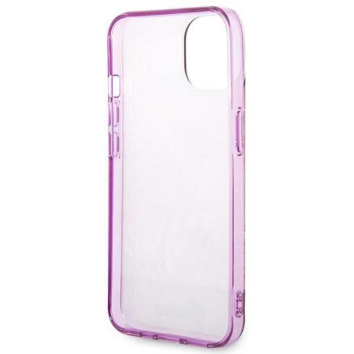 Guess - GUESS iPhone 14 Plus Skal Jungle Collection - Rosa