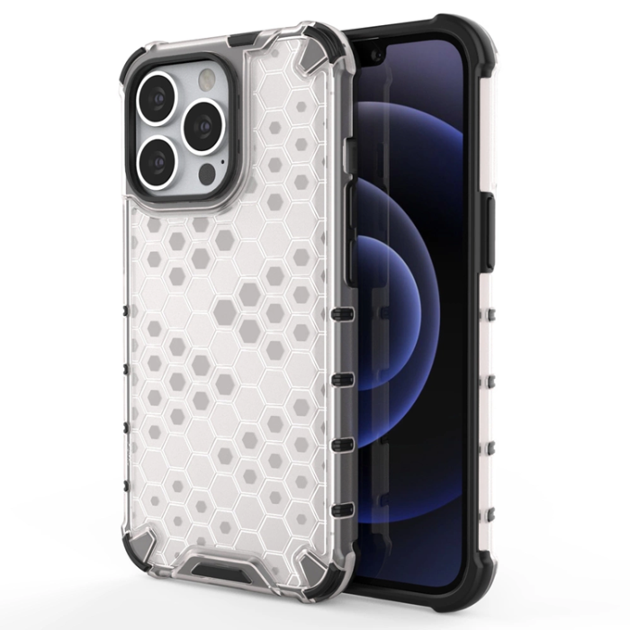 OEM - iPhone 13 Pro Mobilskal Honeycomb Armor - Transparent