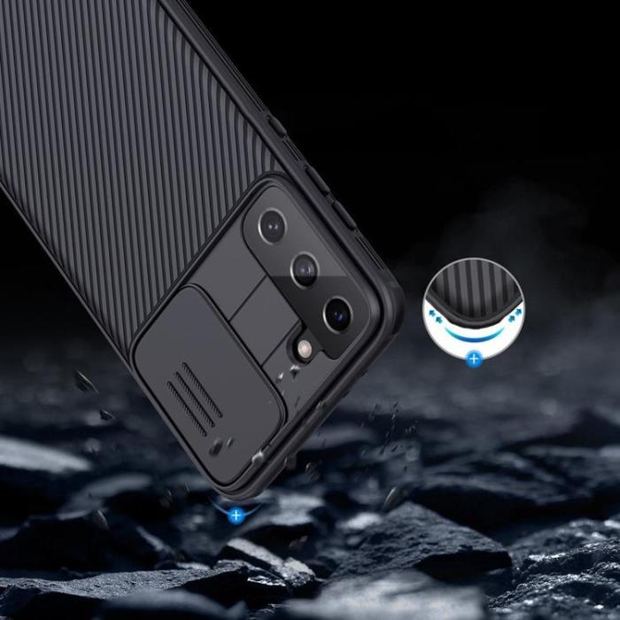 UTGATT5 - Nillkin CamShield Pro Skal Galaxy S21 Plus 5G - Svart