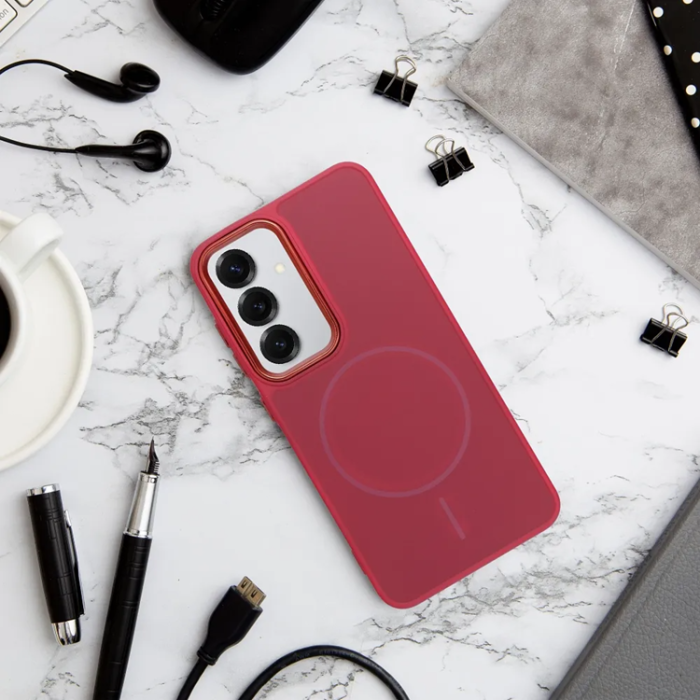 A-One Brand - Galaxy A52s 5G/A52 5G/A52 4G Mobilskal Magsafe Frame - Magenta