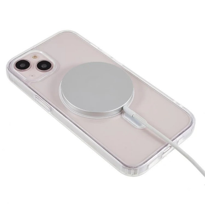WANLONFENG - WANLONFENG iPhone 15 Mobilskal MagSafe + [2-Pack] Härdat glas