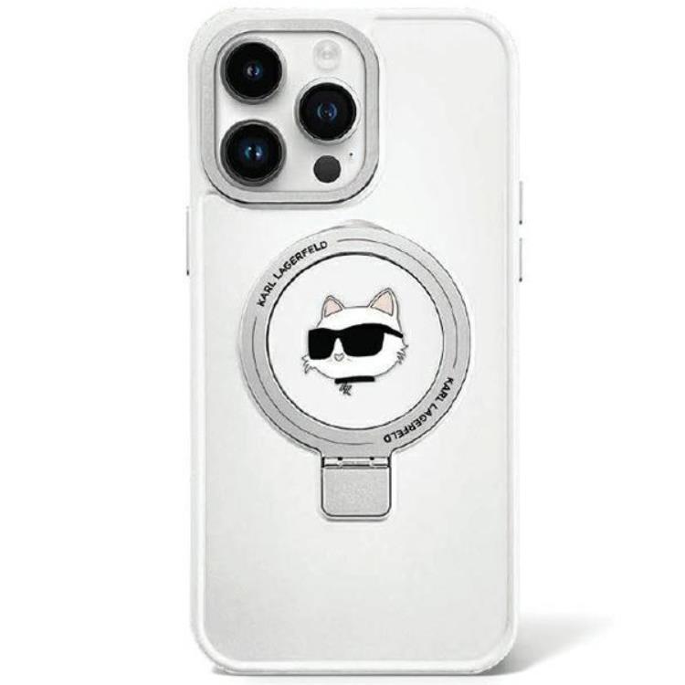 KARL LAGERFELD iPhone 15 Plus Mobilskal MagSafe Ringställ | 2353 | AlltMobil