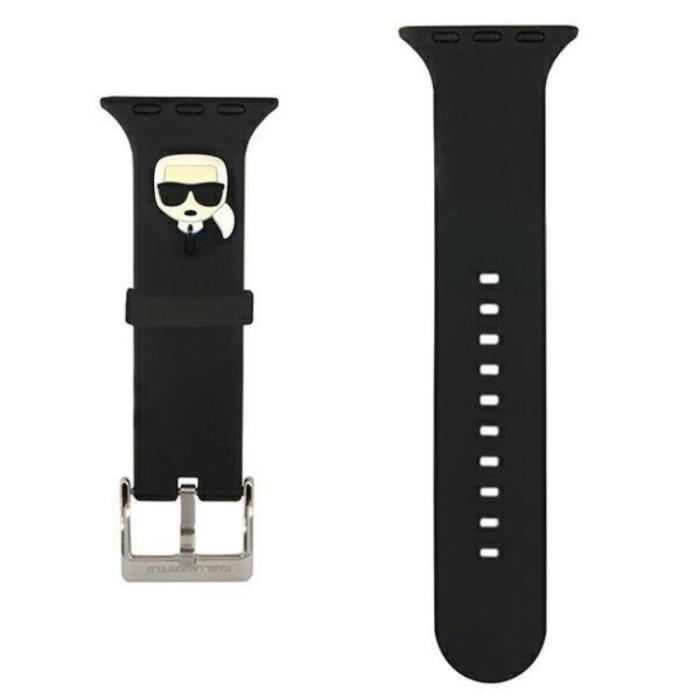 KARL LAGERFELD - Karl Lagerfeld Apple Watch 4/5/6/7/SE (38/40/41mm) Band Saffano Karl Heads