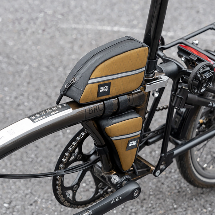 Rockbros - Rockbros Triangel Cykelramväska 0.3L - Brun
