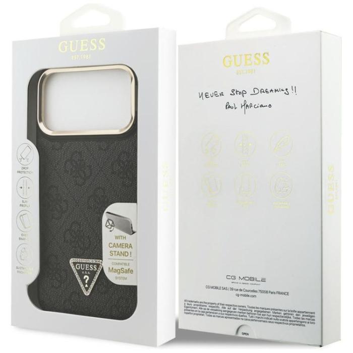 Guess - Guess Mobilskal till iPhone 17 Pro Max MagSafe Triangle Logo & Stand