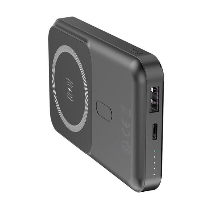 Forever - Forever Trådlös Powerbank 10000 mAh 22.5W PD QC MagSafe Svart