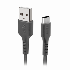SBS - SBS USB-A - USB-C Kabel 1m - Svart