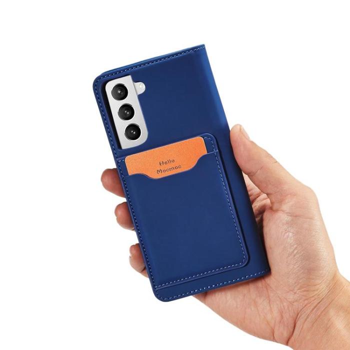 OEM - Galaxy S22 Plus Plånboksfodral Magnet Stand - Blå