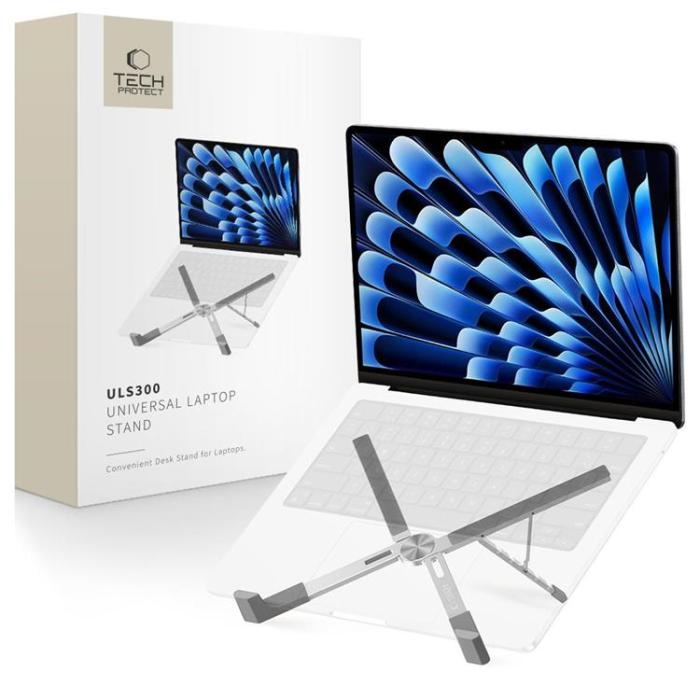 Tech-Protect - Tech-Protect ULS300 Universal Stativ För Bärbar Dator - Silver