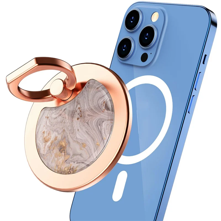 AHASTYLE Mobil Ringhållare Magsafe - Grå Marble | 264 | AlltMobil