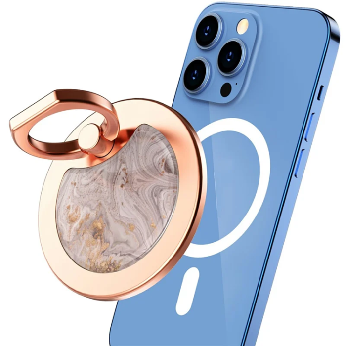 AHASTYLE - AHASTYLE Mobil Ringhållare Magsafe - Grå Marble