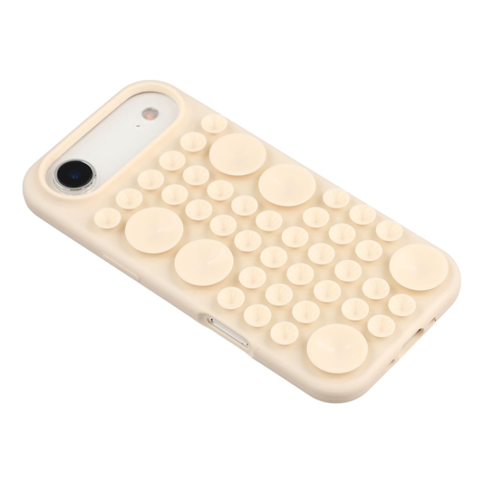 A-One Brand - iPhone Air Mobilskal Sugkopp Silikon med Tygfoder