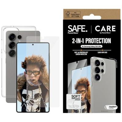 [2in1] PanzerGlass Galaxy S25 Ultra Mobilskal och Skärmskydd - Clear