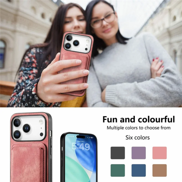 A-One Brand - iPhone 17 Pro Max Mobilskal Retro Detachable - Rosa