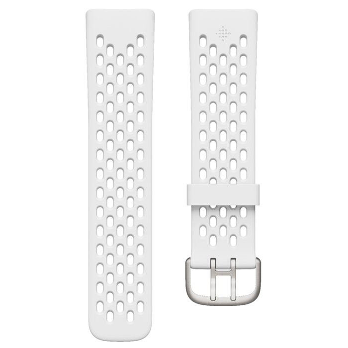 Fitbit - Fitbit Charge 5/6 Sport Band Frost White (L)