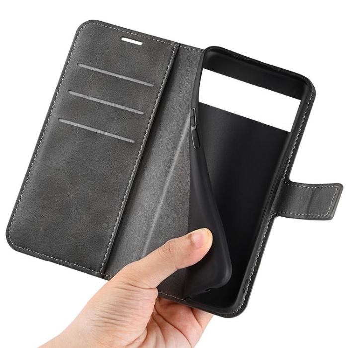 A-One Brand - Google Pixel 6a Plånboksfodral Magnetic Folio Flip - Grå