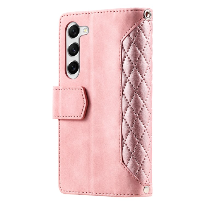OEM - Galaxy S23 Plus Plånboksfodral Rhombus - Rosa