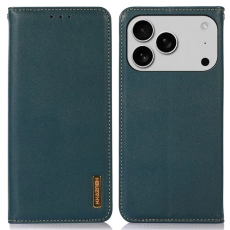 KHAZNEH - KHAZNEH iPhone 17 Pro Max Plånboksfodral Äkta Läder RFID