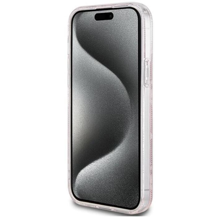 Guess - Guess iPhone 15/14/13 Mobilskal Magsafe IML GCube - Rosa