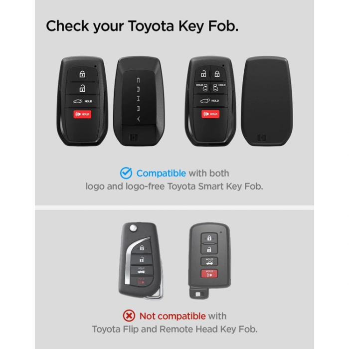 Spigen - Spigen Toyota Key Skal TK100 Fob - Svart