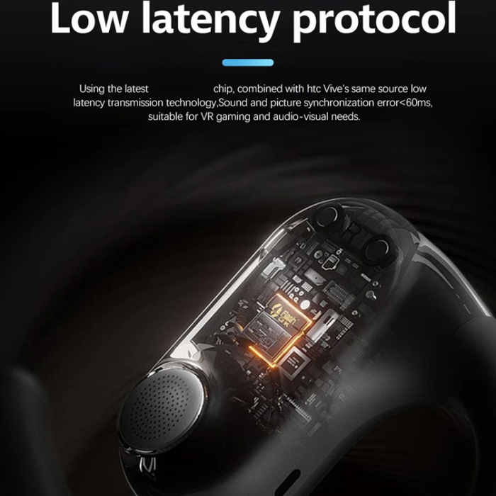 HTC - HTC OWS Trådlösa Bluetooth 6.0 Sports Hörlurar Gaming NE17 - Svart