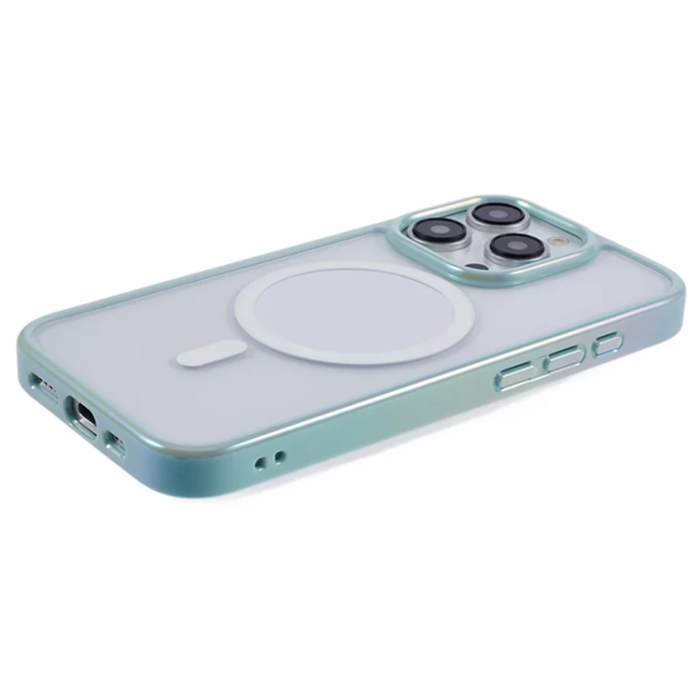 KIGC - KIGC iPhone 15 Pro Mobilskal Magsafe Dazzling Color - Grön