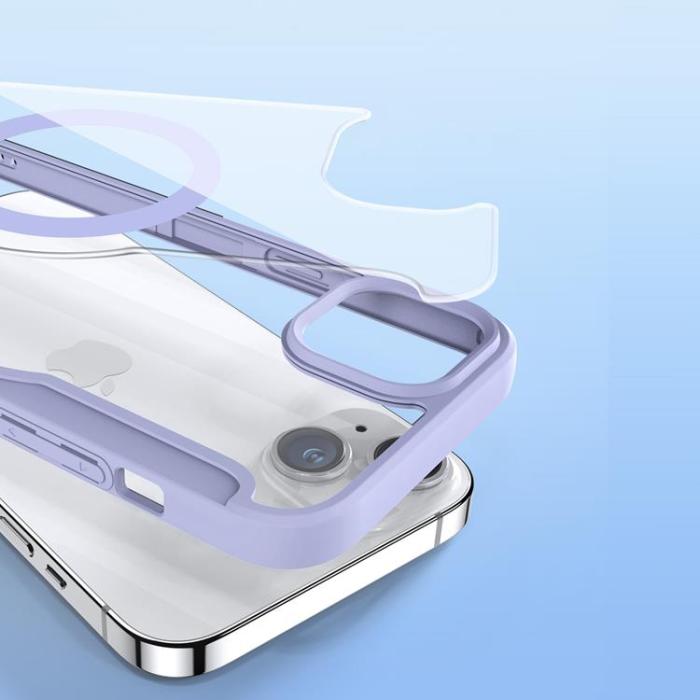 Dux Ducis - Dux Ducis iPhone 15 Plus Plånboksfodral Magsfae Skin X Pro - Lila