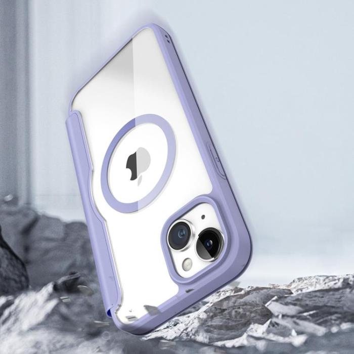 Dux Ducis - Dux Ducis iPhone 15 Plus Plånboksfodral Magsfae Skin X Pro - Lila
