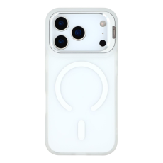 A-One Brand - iPhone 17 Pro Mobilskal MagSafe Lins Kickstand - Transparent Vit