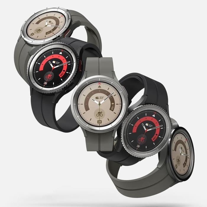 UTGATT5 - Ringke Galaxy Watch 5 Pro (45mm) Skal Inner Bezel Styling Overlay - Svart