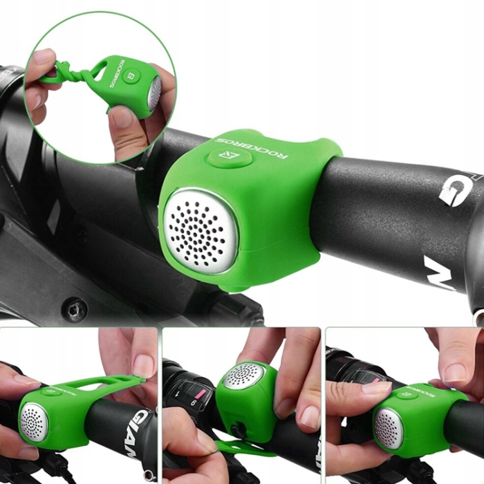 Rockbros - Rockbros Elektronisk Cykel Ring klocka - Grön