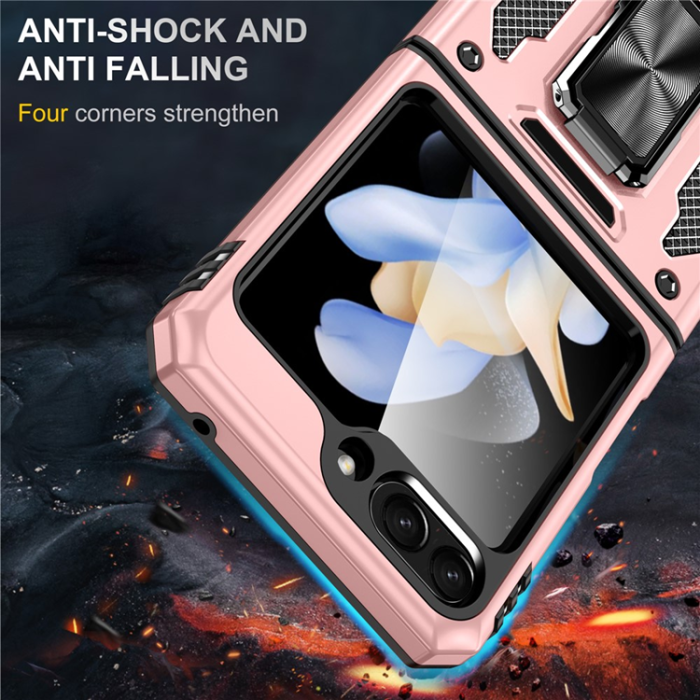 A-One Brand - Galaxy Z Flip7 FE/Z Flip6 Mobilskal Armor Kickstand
