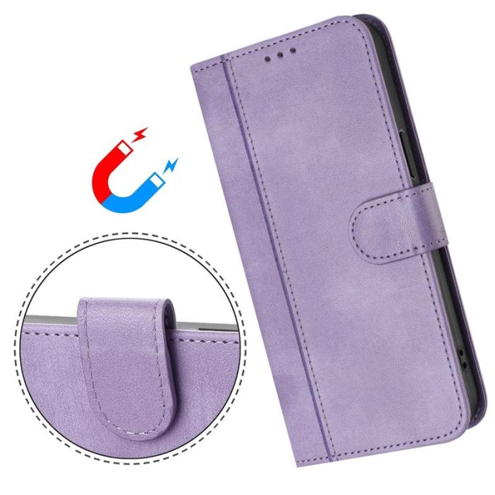 OEM - Samsung Galaxy A37 Plånboksfodral Konstläder Retro Textur - Lila