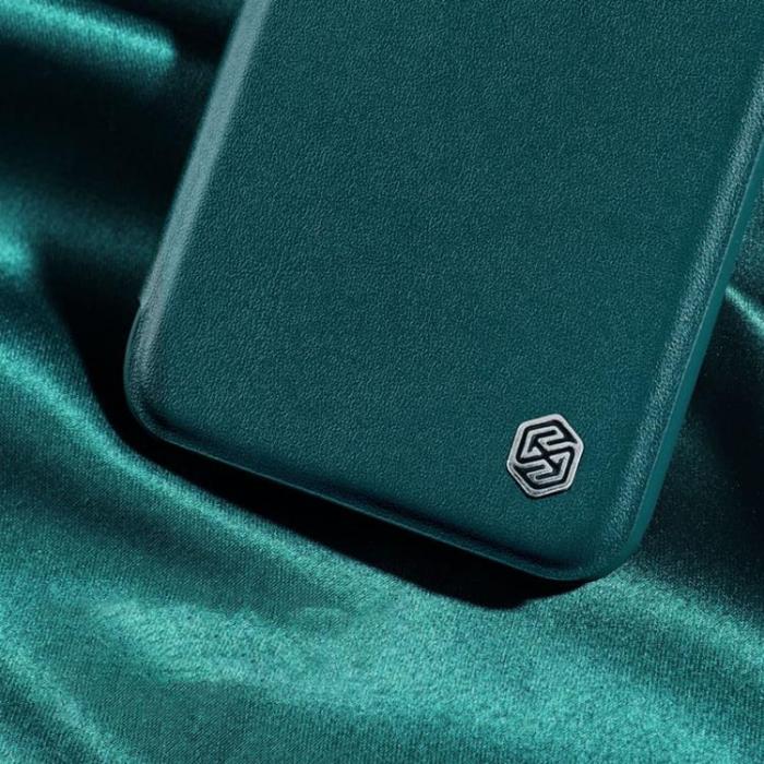 Nillkin - Nillkin iPhone 14 Plus Plånboksfodral QinPro Läder Plain - Exuberant Grön