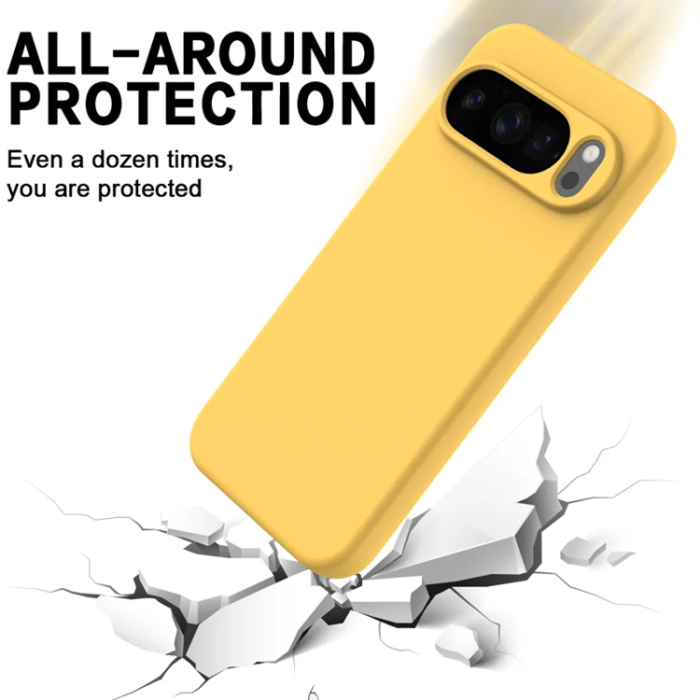 A-One Brand - Google Pixel 10 Pro Mobilskal Liquid Silikon - Gul 