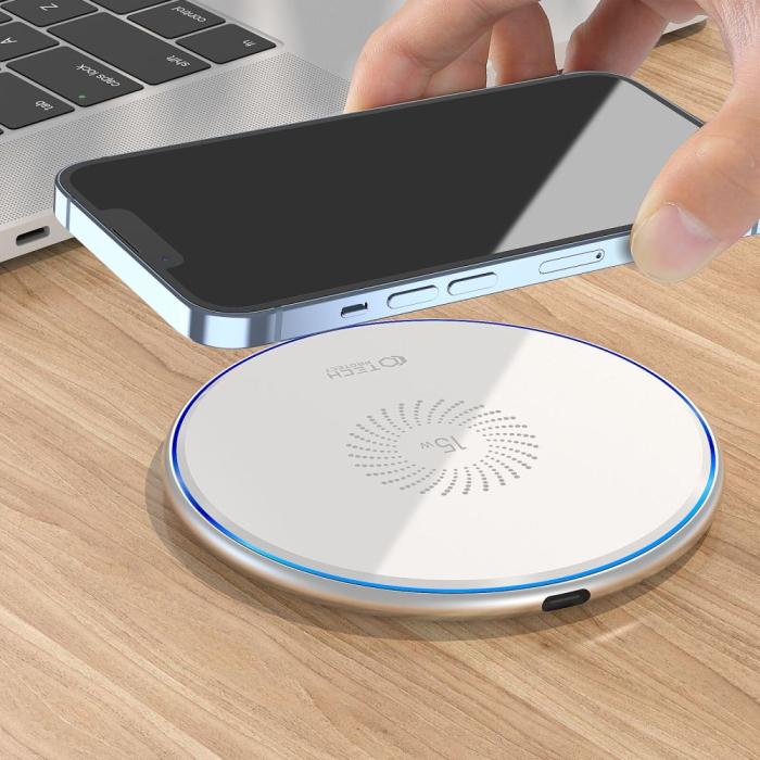 Tech-Protect - Tech-Protect Qi 15W-C1 Trådlös Laddare 15W - Vit
