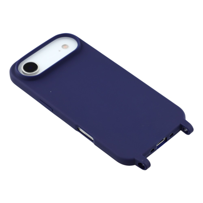 A-One Brand - iPhone 17 Air Mobilskal TPU med Hål för Rem - Mörkblå