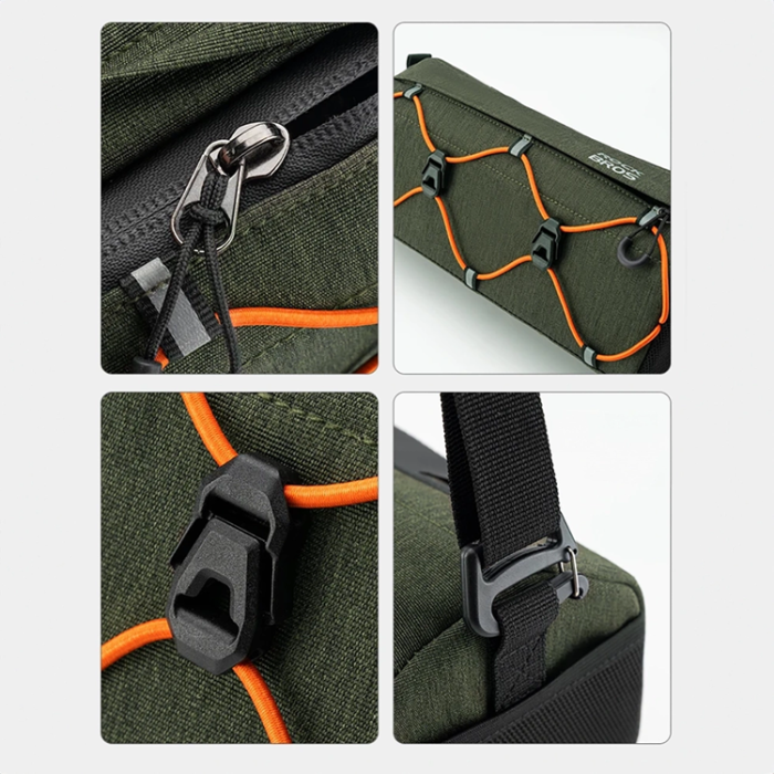 Rockbros - Rockbros 30110054001 Cykelstyr Väska 2.2 l - Grön