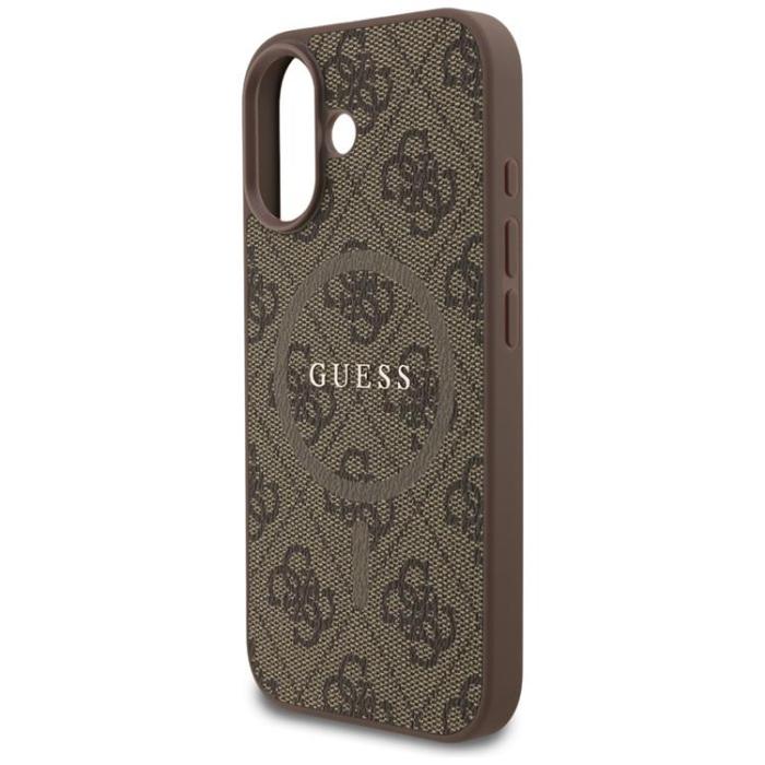 Guess - Guess iPhone 17 Mobilskal MagSafe 4G Ring Classic Logo - Brun