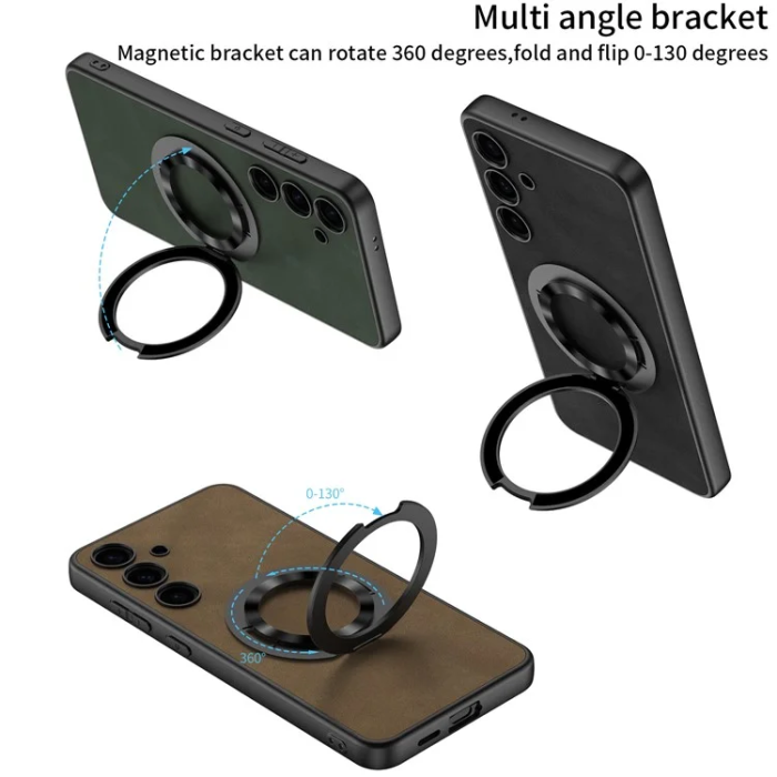 GKK - GKK Galaxy S24 Ultra Mobilskal Magsafe Ringhållare Kickstand