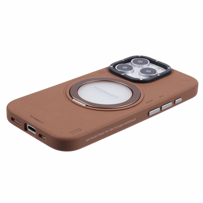 A-One Brand - Youngkit iPhone 16 Pro Max Mobilskal Magafe Rotating Kickstand