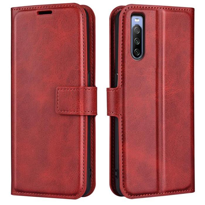 A-One Brand - Sony Xperia 10 IV Plånboksfodral Flip Folio - Röd