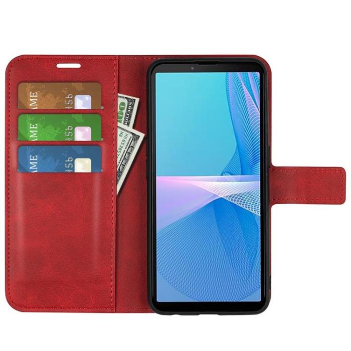 A-One Brand - Sony Xperia 10 IV Plånboksfodral Flip Folio - Röd