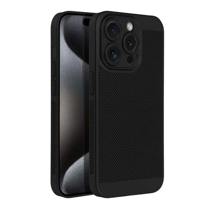 OEM - iPhone 15 Pro Mobilskal Breezy - Svart