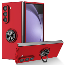 A-One Brand - Galaxy Z Fold7 5G Mobilskal Rotatable Ring Kickstand - Röd