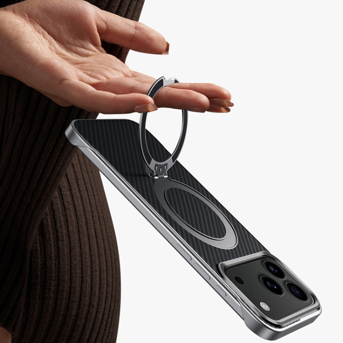 SULADA - SULADA iPhone 17 Pro Mobilskal MagSafe Kickstand - Svart